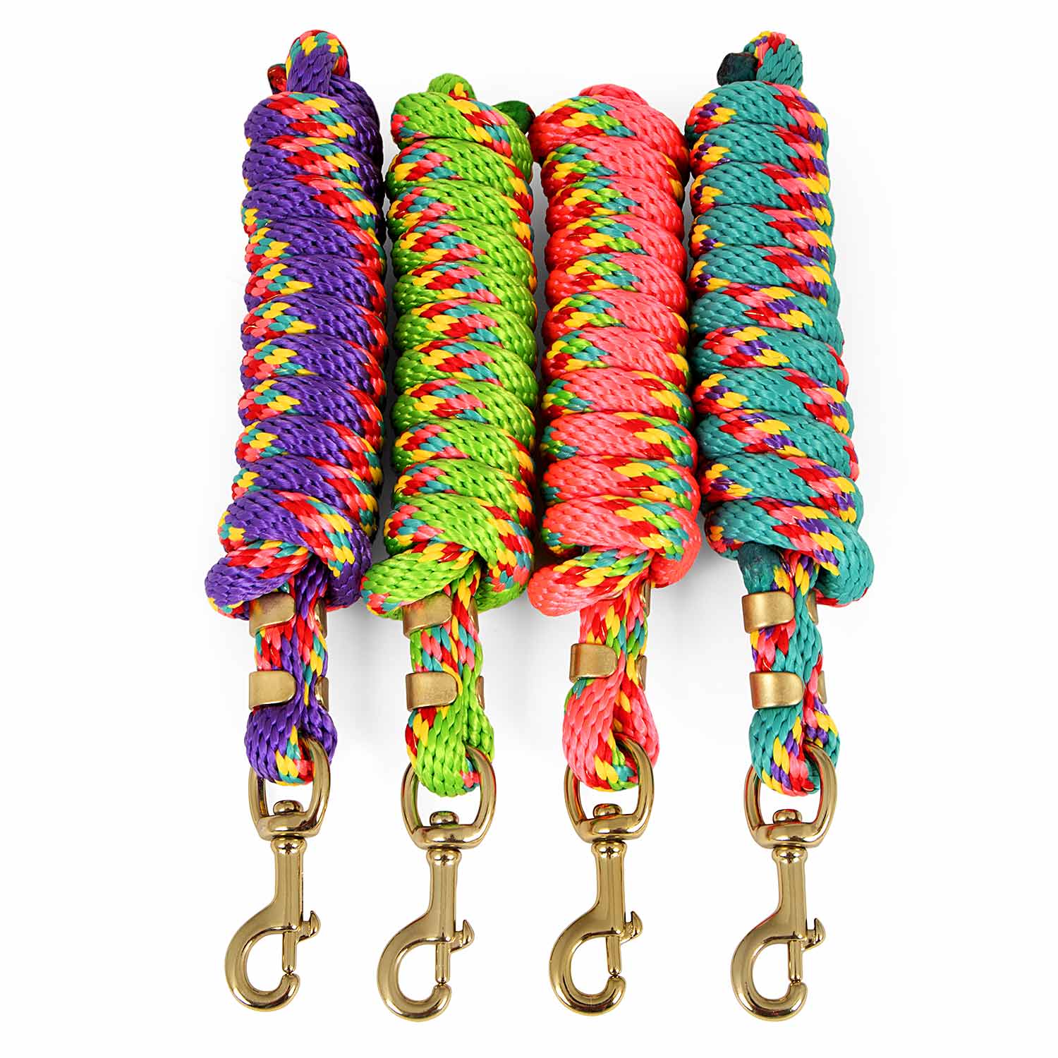 Neon Poly Lead Rope with Bolt Snap, 8' - Nail Gallerys
