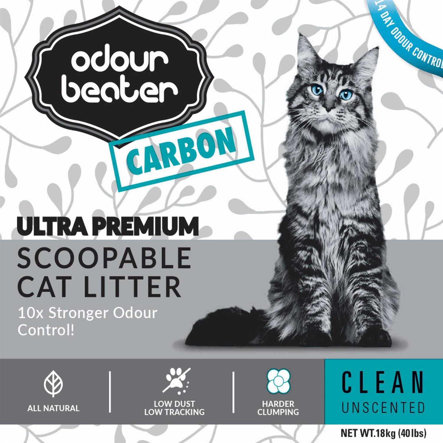 Odour Beater Carbon Unscented Cat Litter - Nail Gallerys