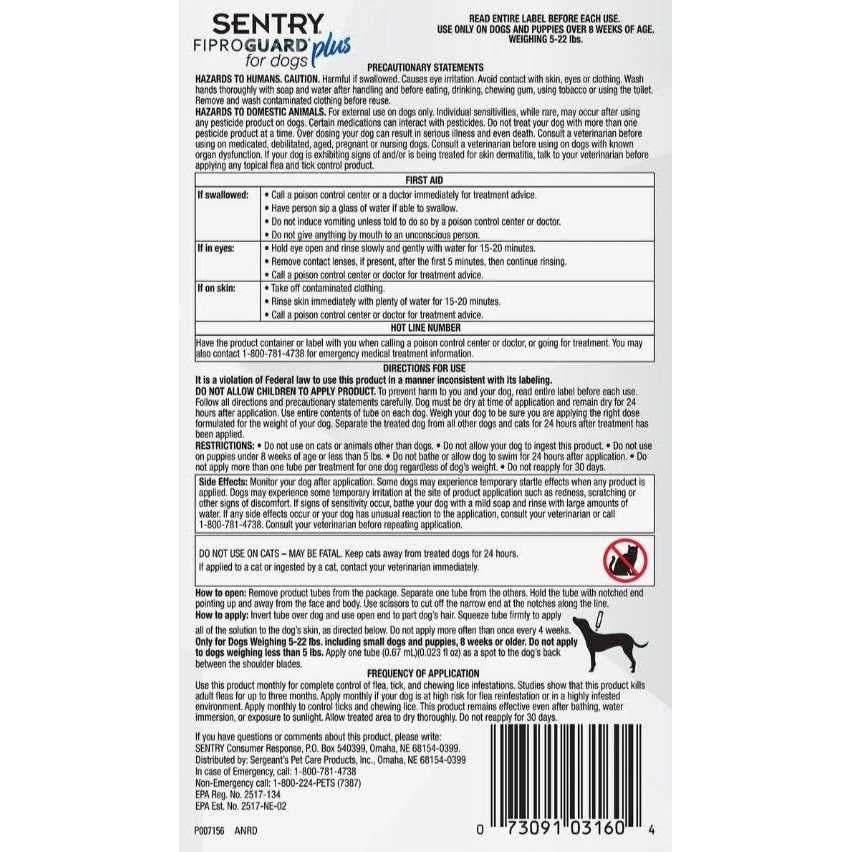 Sentry Fiproguard Plus for Dogs - Nail Gallerys