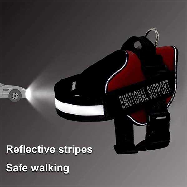 Industrial Puppy Emotional Support Dog Vest Harness with Reflective Straps - Nail Gallerys
