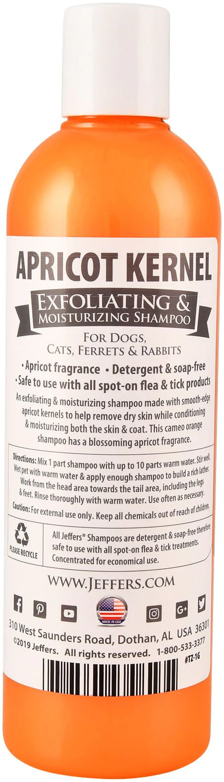 Apricot Kernel Exfoliating & Moisturizing Pet Shampoo - Nail Gallerys