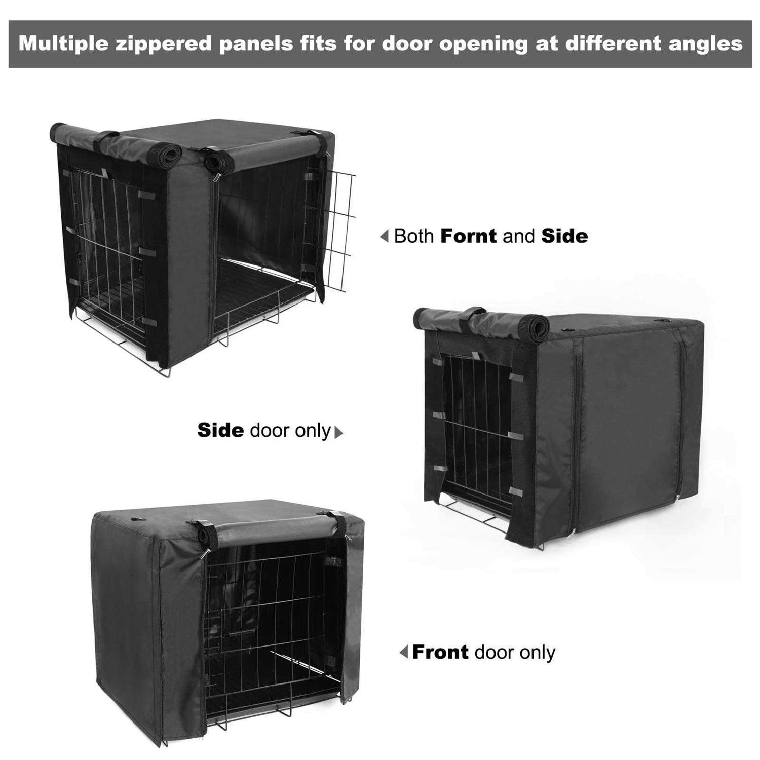 Durable Dog Crate Cover Double Door for Large pet Kennel Covers Universal Fit 36 42 48 inches Wire Dog Crate - Nail Gallerys