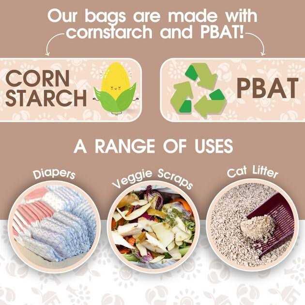 PET N PET Poop Bags 240 Count Compostable Poop Bags 100% Vegetable Based Corn Starch Poop Bags Unscented Dog Poop Bags Refill Rolls - Nail Gallerys