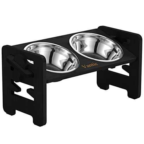 Vantic Elevated Dog Bowls-Adjustable Raised Dog Bowls with Stand for Small Size Dogs and Cats,Durable - Nail Gallerys