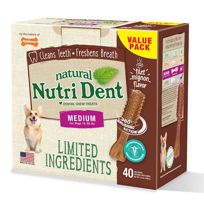 Nylabone Nutri Dent Dental Chews Filet Mignon - Nail Gallerys