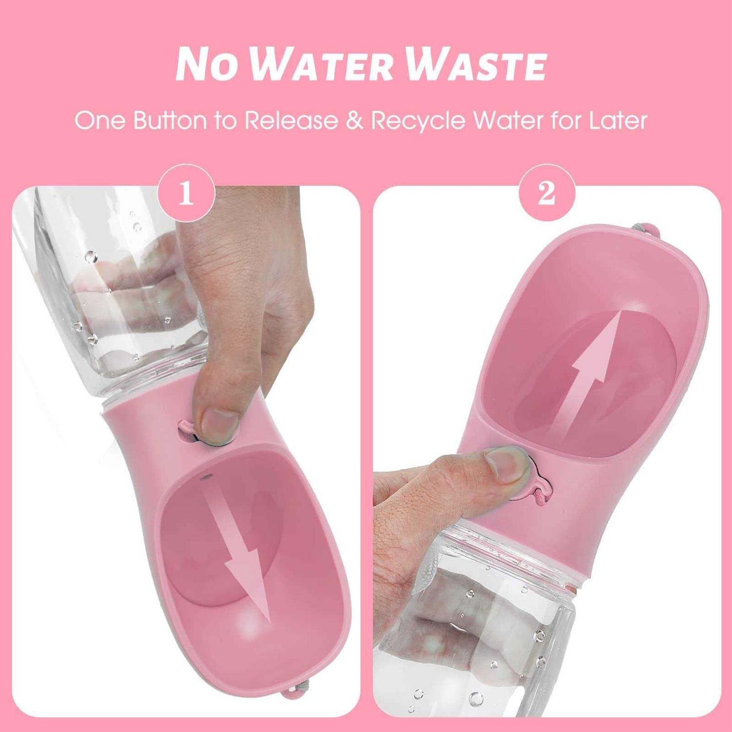 Kalimdor Dog Water Bottle Leak Proof Portable Puppy Water Dispenser with Drinking Feeder for Pets Outdoor Walking - Nail Gallerys