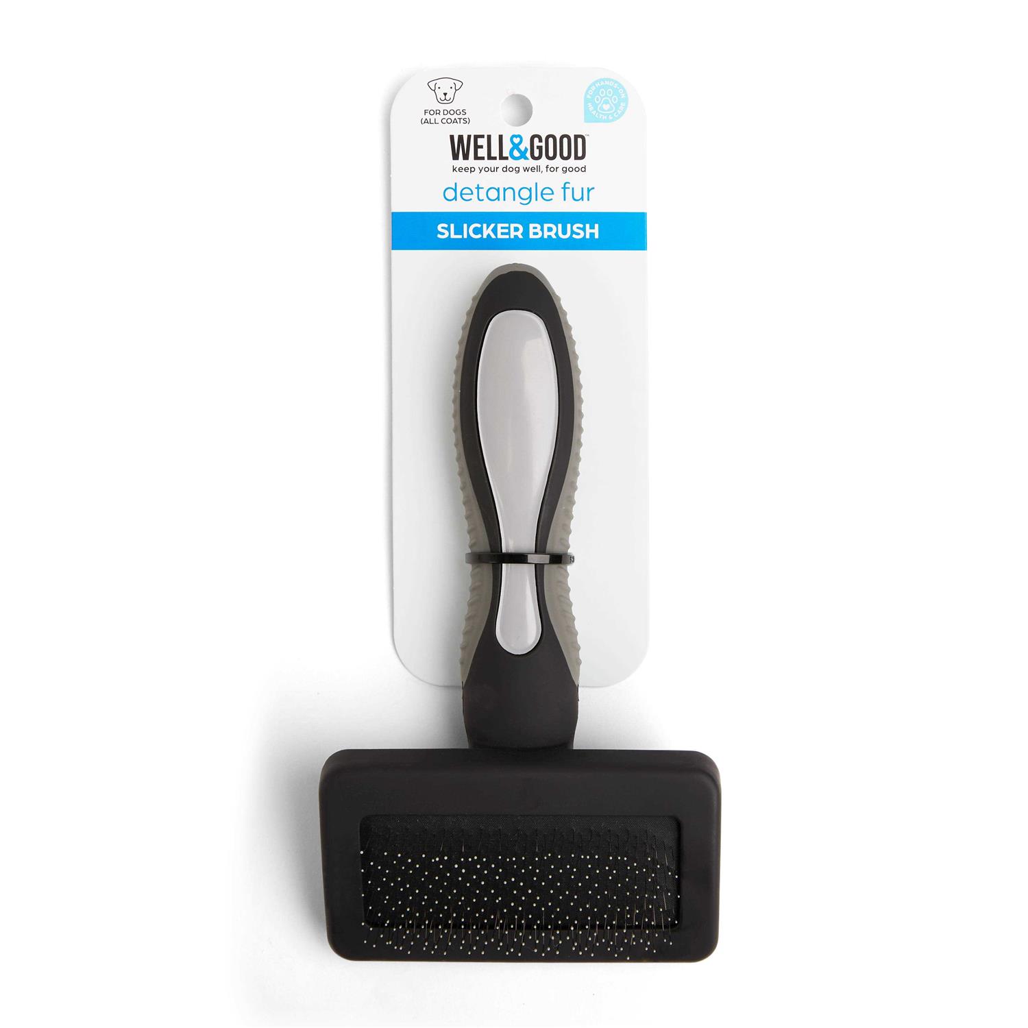 Well & Good Black Small Cushion Slicker Dog Brush - Nail Gallerys