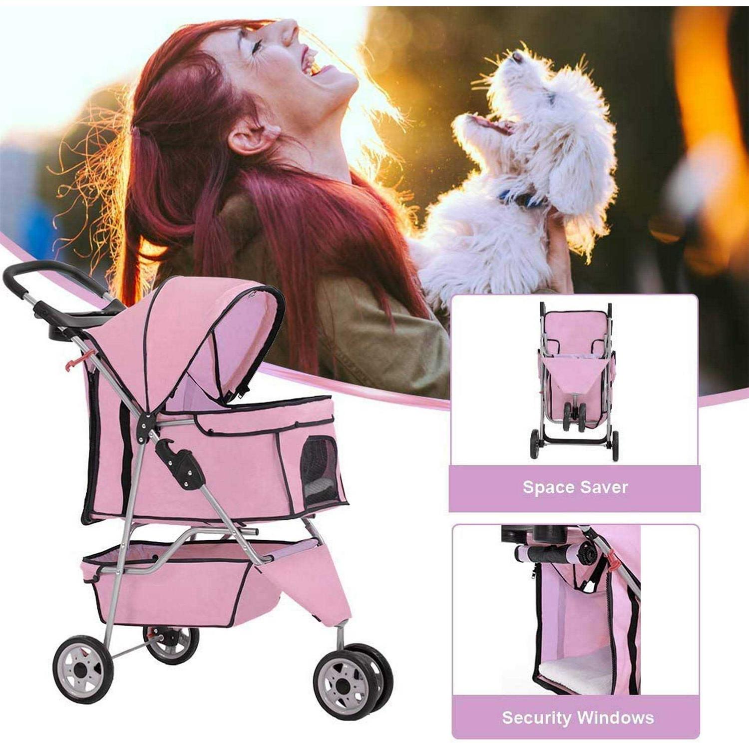 BestPet 3 Wheel Pet Stroller - Nail Gallerys