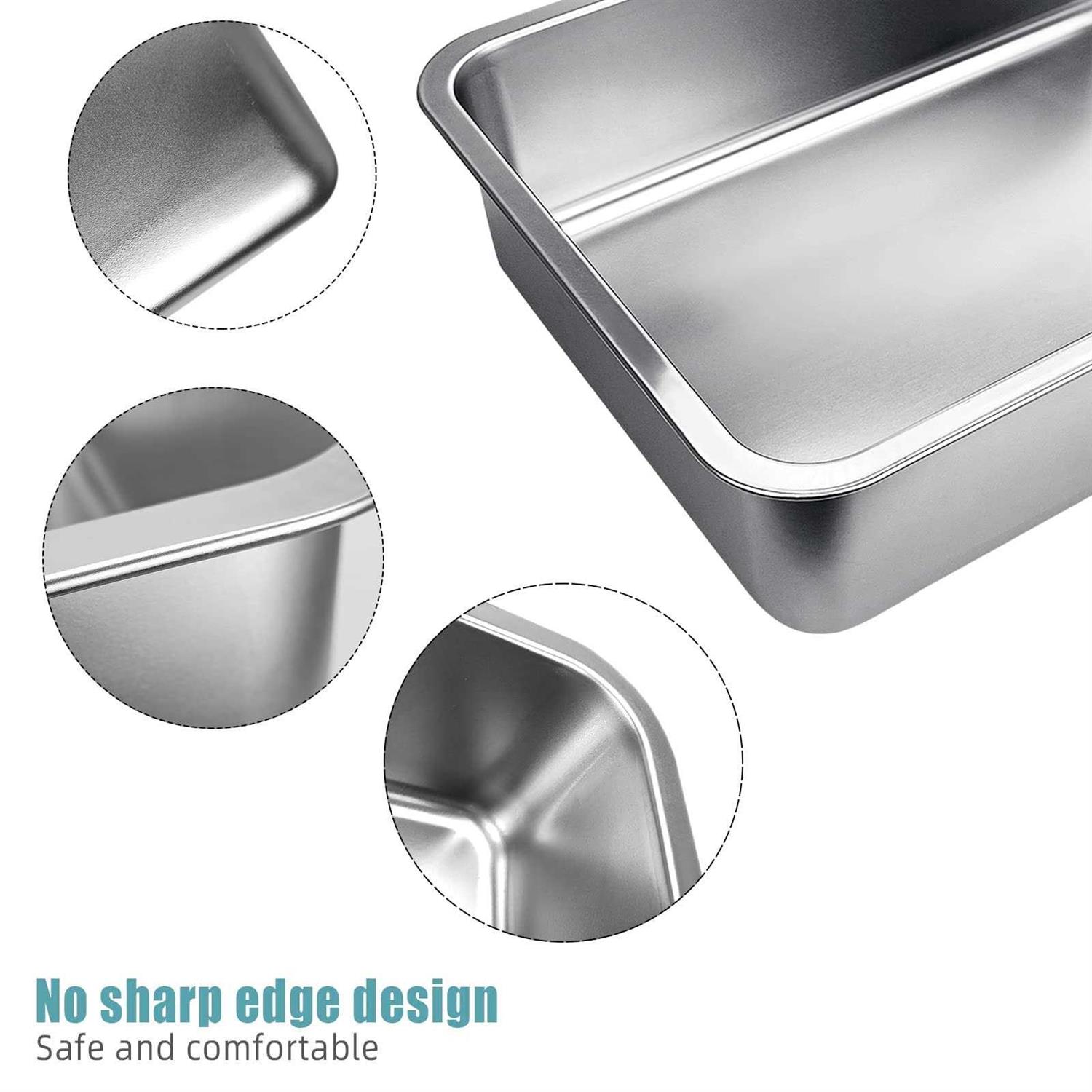 Stainless Steel Cats Litter Box 4 Height Litter Box for Small Animals - Nail Gallerys