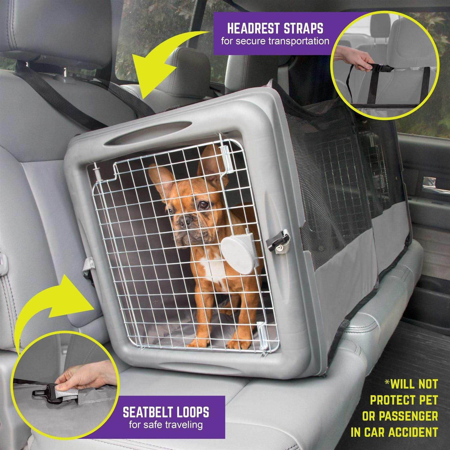 SPORT Pet Dog & Cat Car Seat Crate - Nail Gallerys