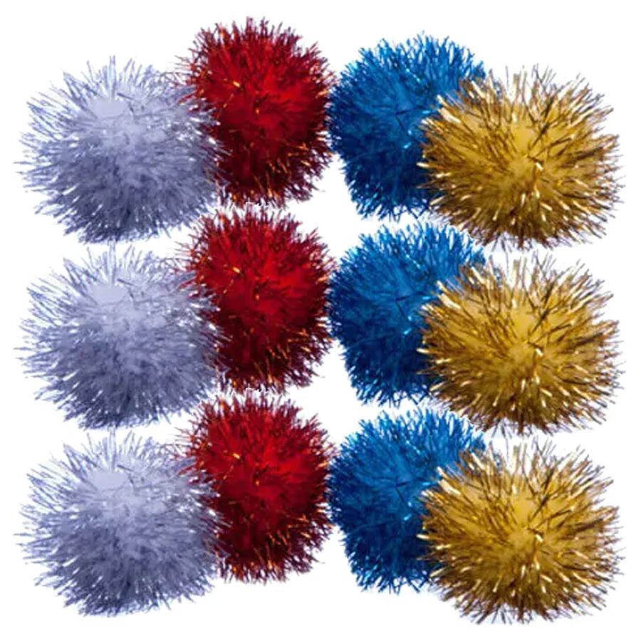 Tinsel Balls, Each - Nail Gallerys