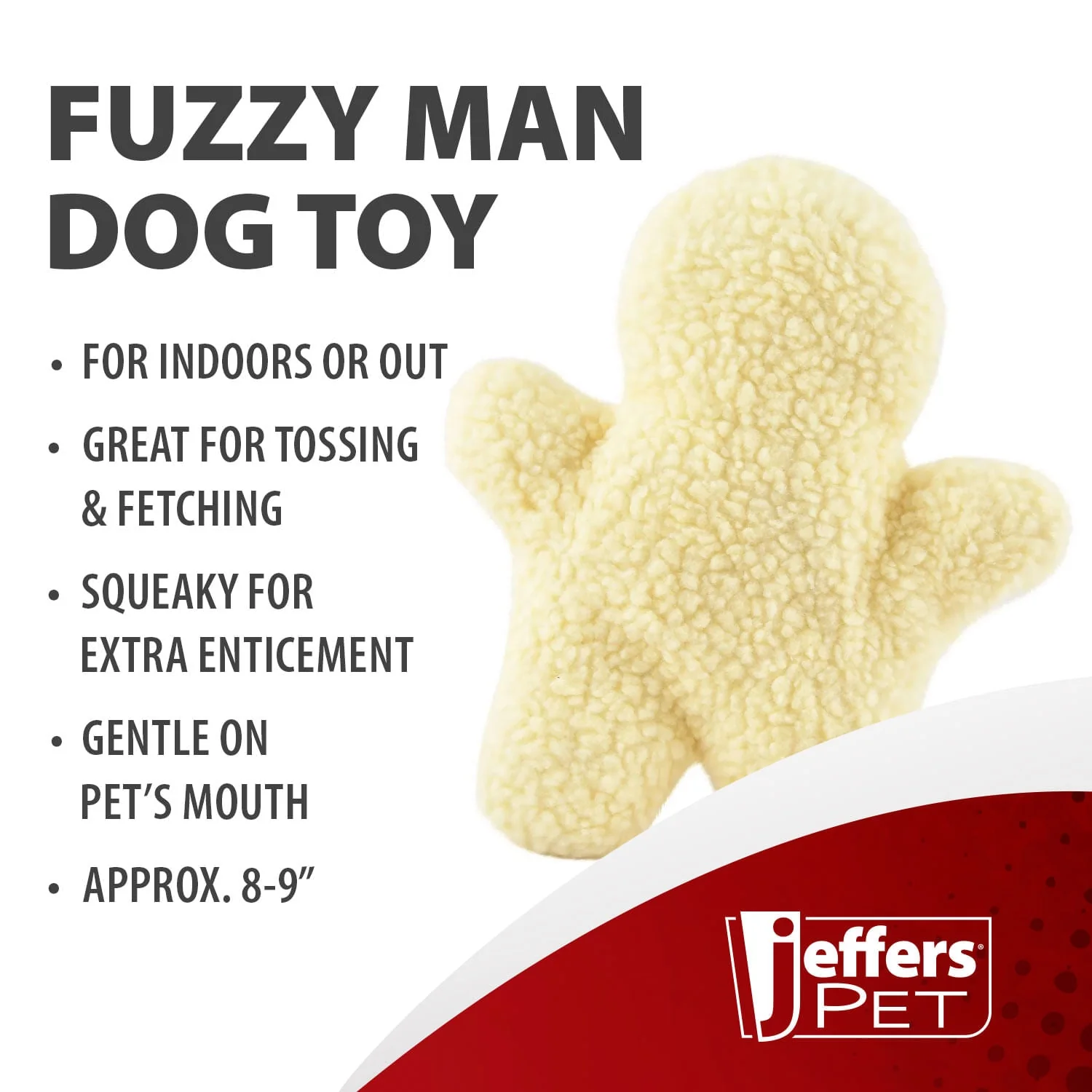 Fuzzy Shapes Squeaker Dog Toys, Natural Color, Star/Man/Bone - Nail Gallerys