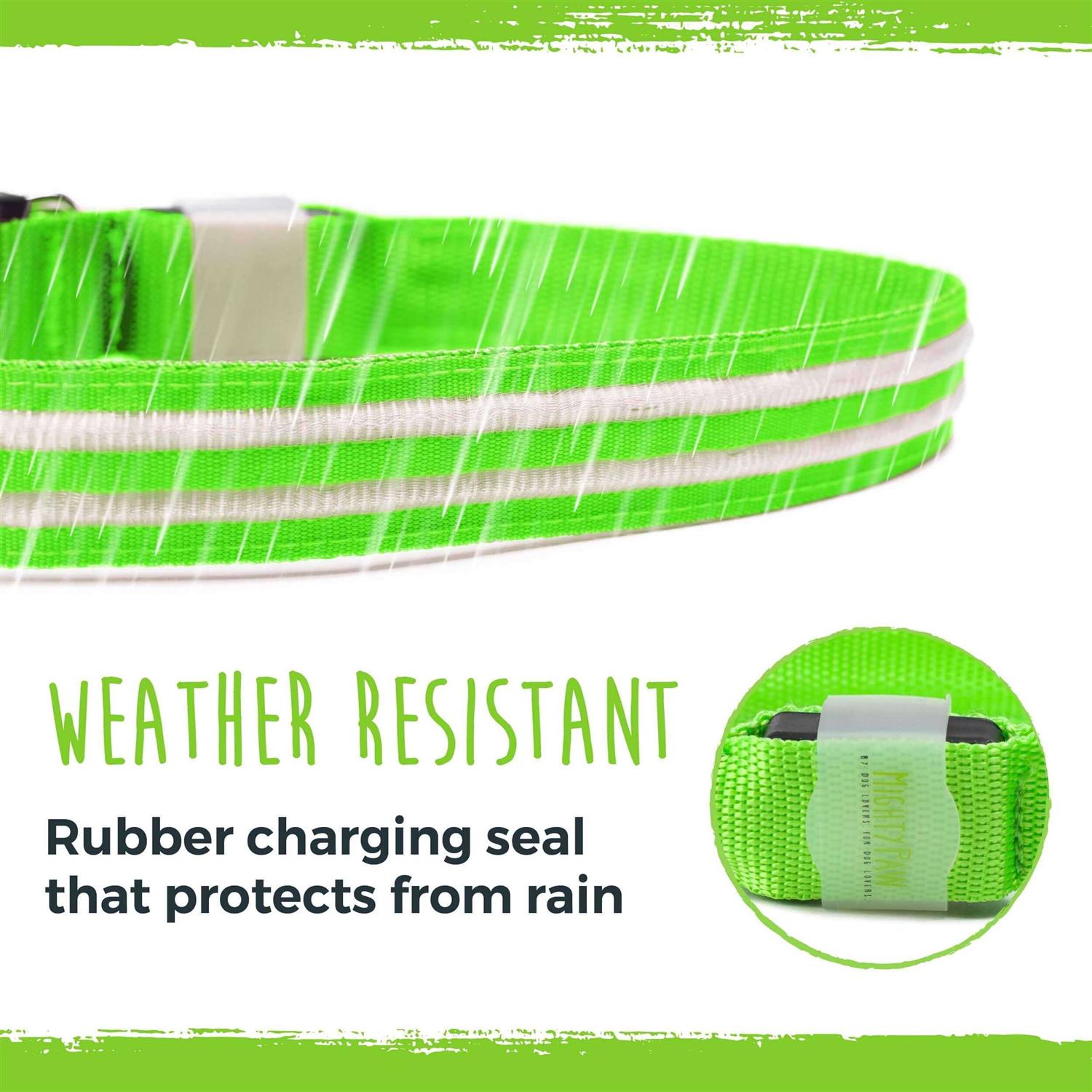 Mighty Paw LED Dog Collar USB Rechargeable - Nail Gallerys