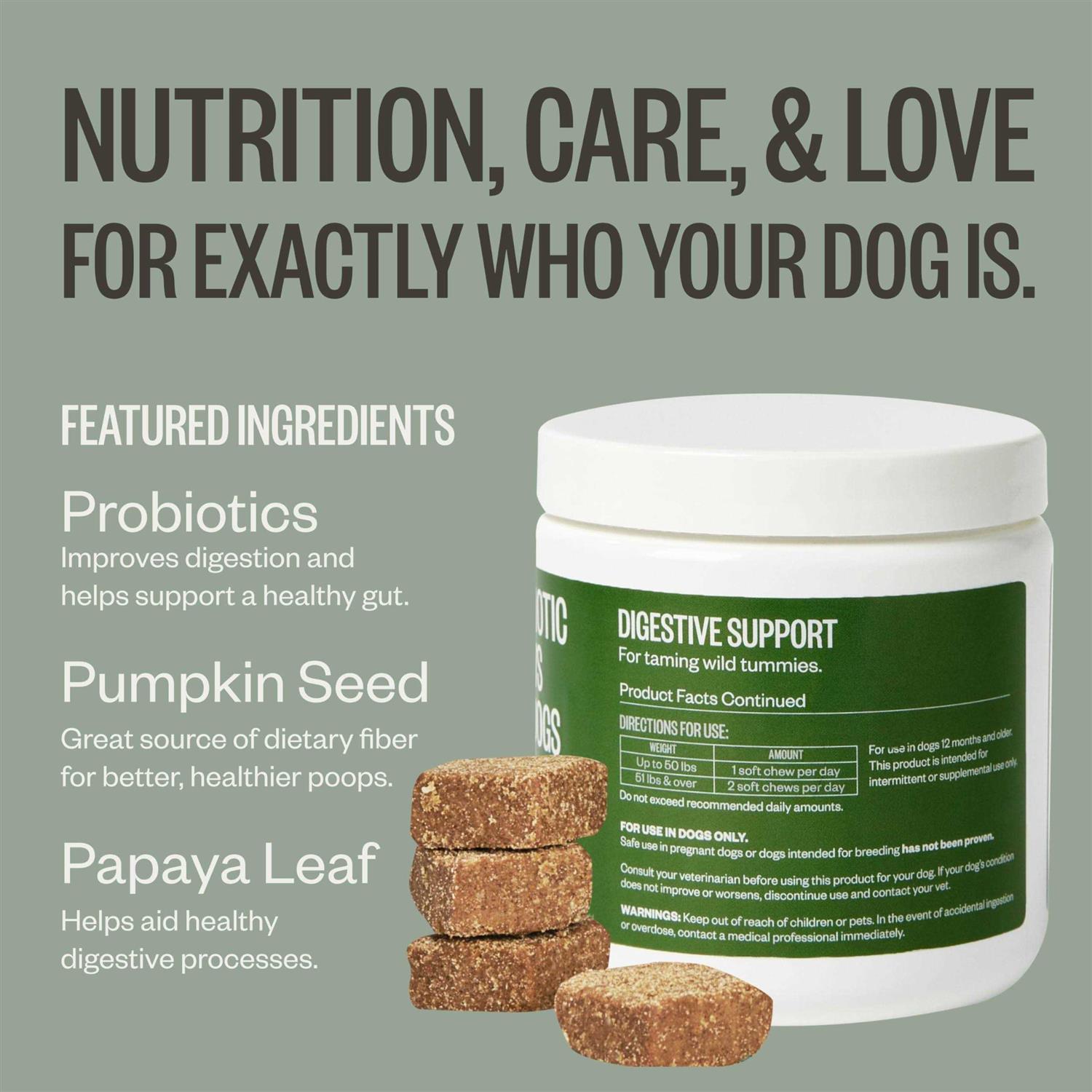 Ollie Probiotic Chews Dog Supplements - Nail Gallerys