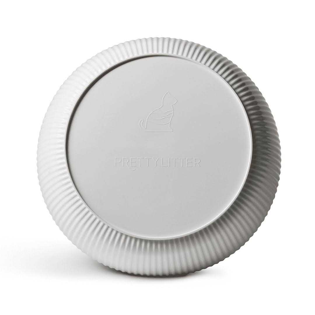 PrettyLitter Linnea Round Open Top Cat Litter Box with Non-Stick Interior - Nail Gallerys