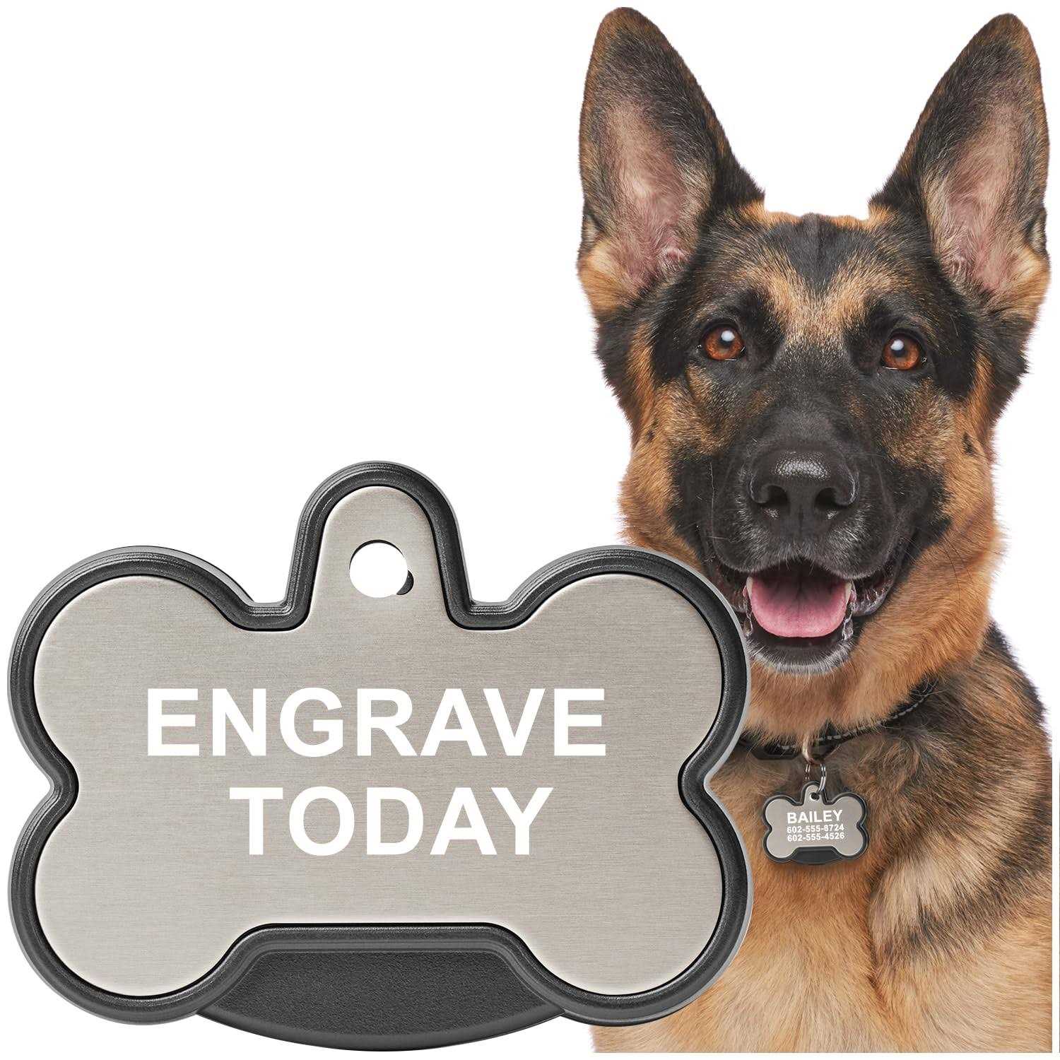 YIP Smart Tag Dog Bone Personalized ID and Tracker - Nail Gallerys