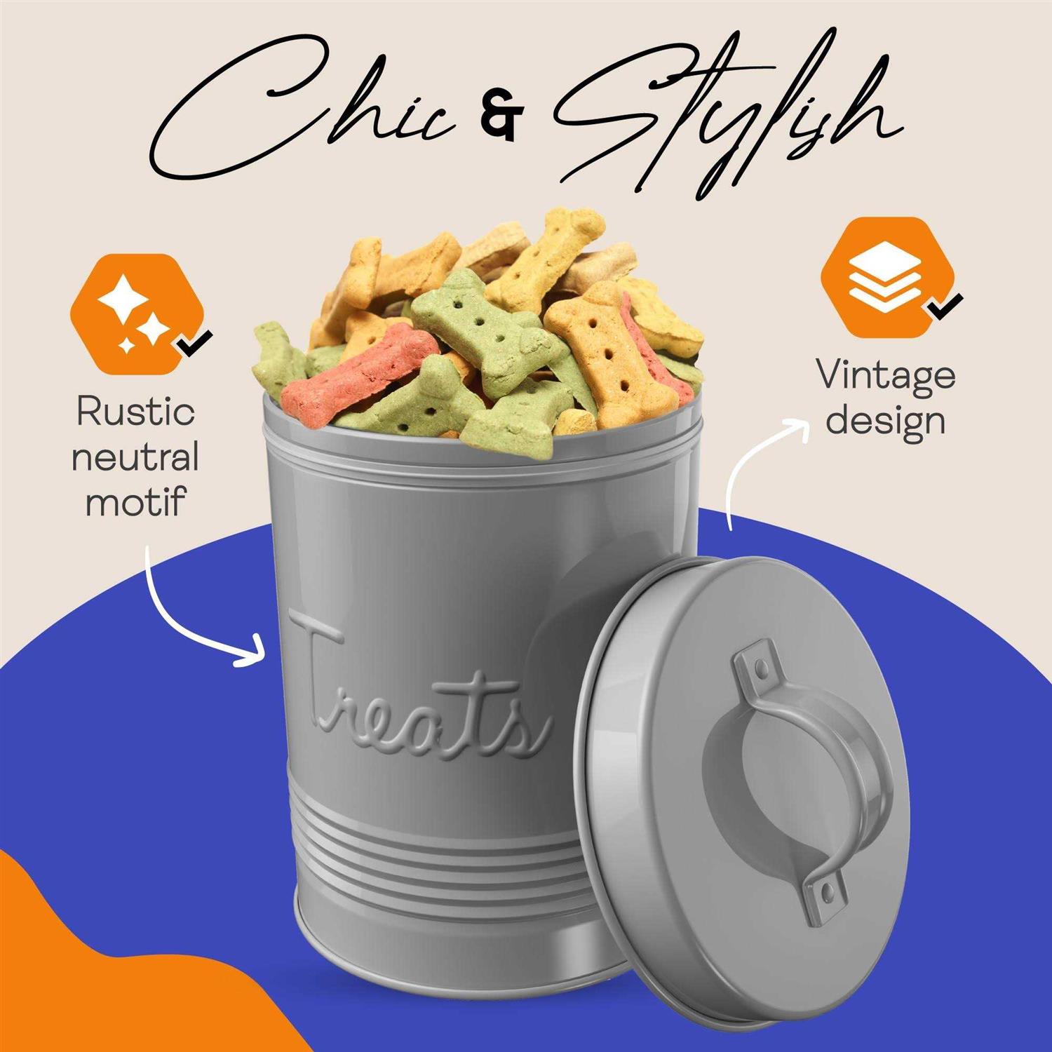 Amici Pet Retro Treats Storage Canister - Nail Gallerys