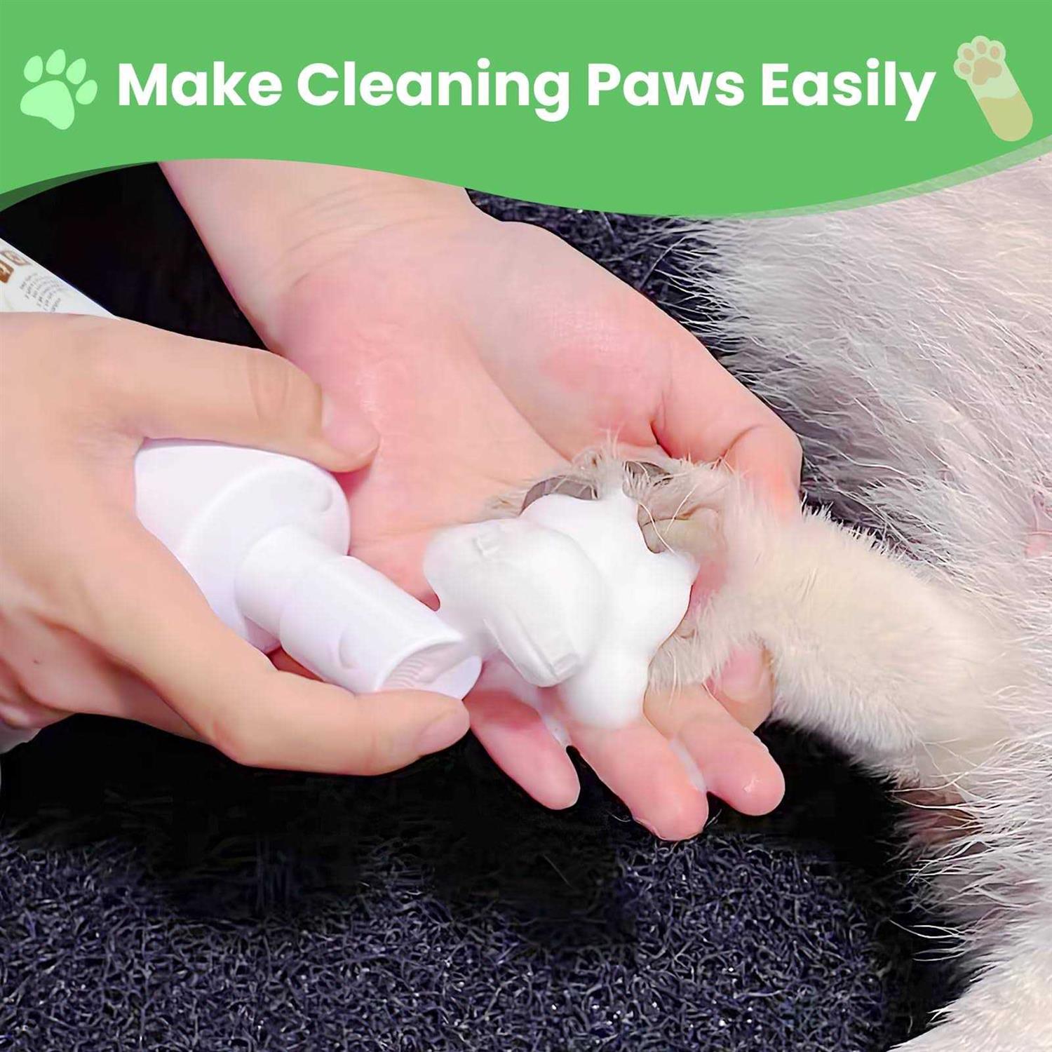 Tinioey Paw Cleaner for Dogs and Cats Clean Paws No-rinse Foaming Cleanser - Nail Gallerys