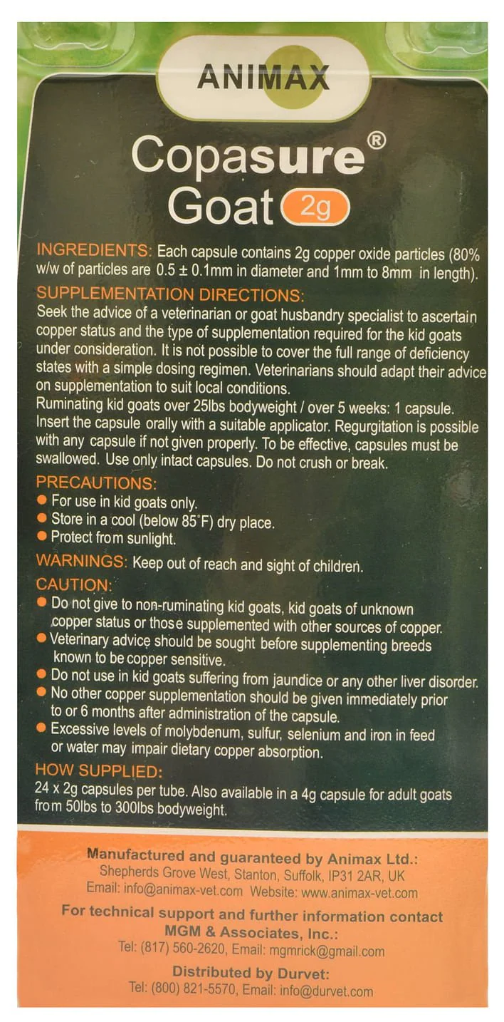 Copasure Bolus for Kids, 2g (24 Capsules) - Nail Gallerys