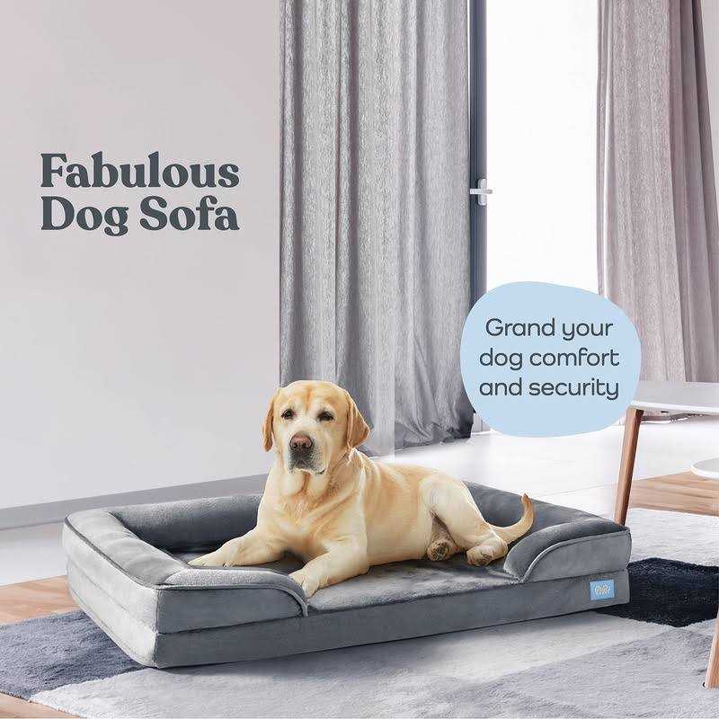 Pitpet Orthopedic Sofa Dog Bed Ultra Comfortable Dog Bed for Large Dogs - Nail Gallerys
