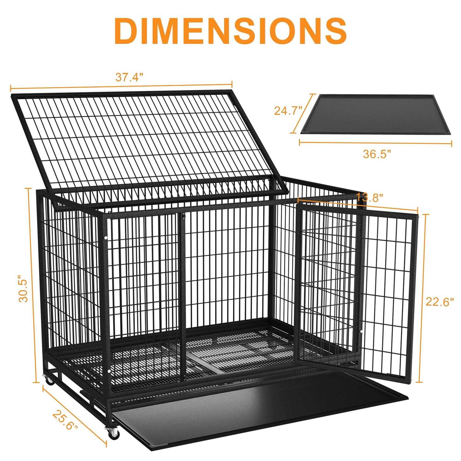 Boldbone 48/38 inch Heavy Duty Dog Crate for Large Dogs Dog Kennels and Metal Wire Cages - Nail Gallerys