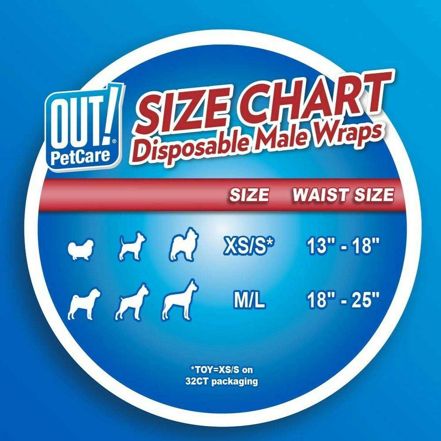 Out! Pet Care Disposable Male Dog Diapers Absorbent Male Wraps with Leak Proof Fit - Nail Gallerys