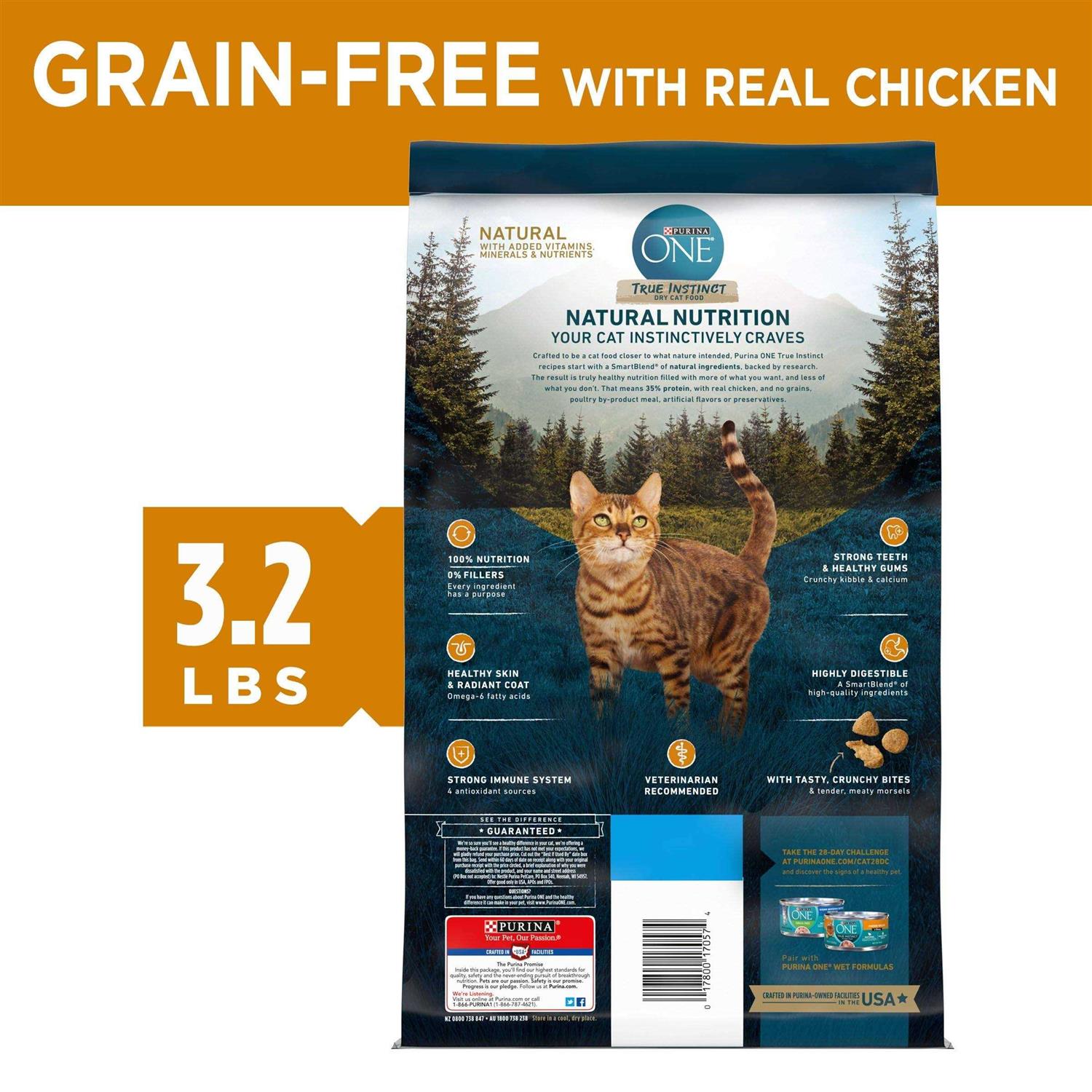 Purina ONE Natural High Protein Grain Free Dry Cat Food - Nail Gallerys