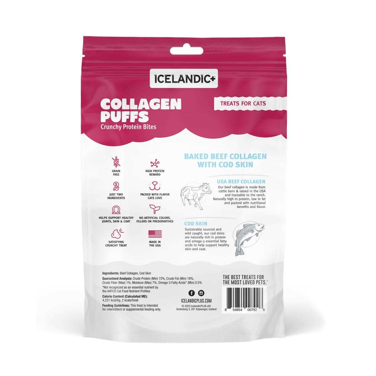 Icelandic+ Beef Collagen Puffs Treats - Nail Gallerys