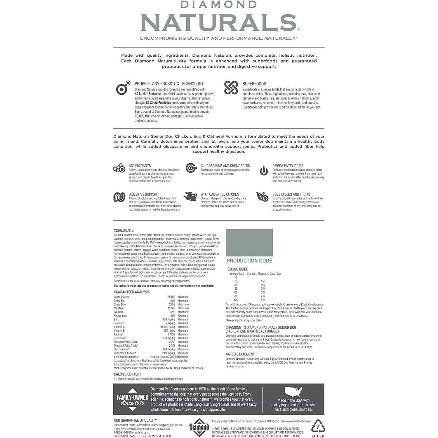 Diamond Naturals Senior Dry Dog Food - Nail Gallerys