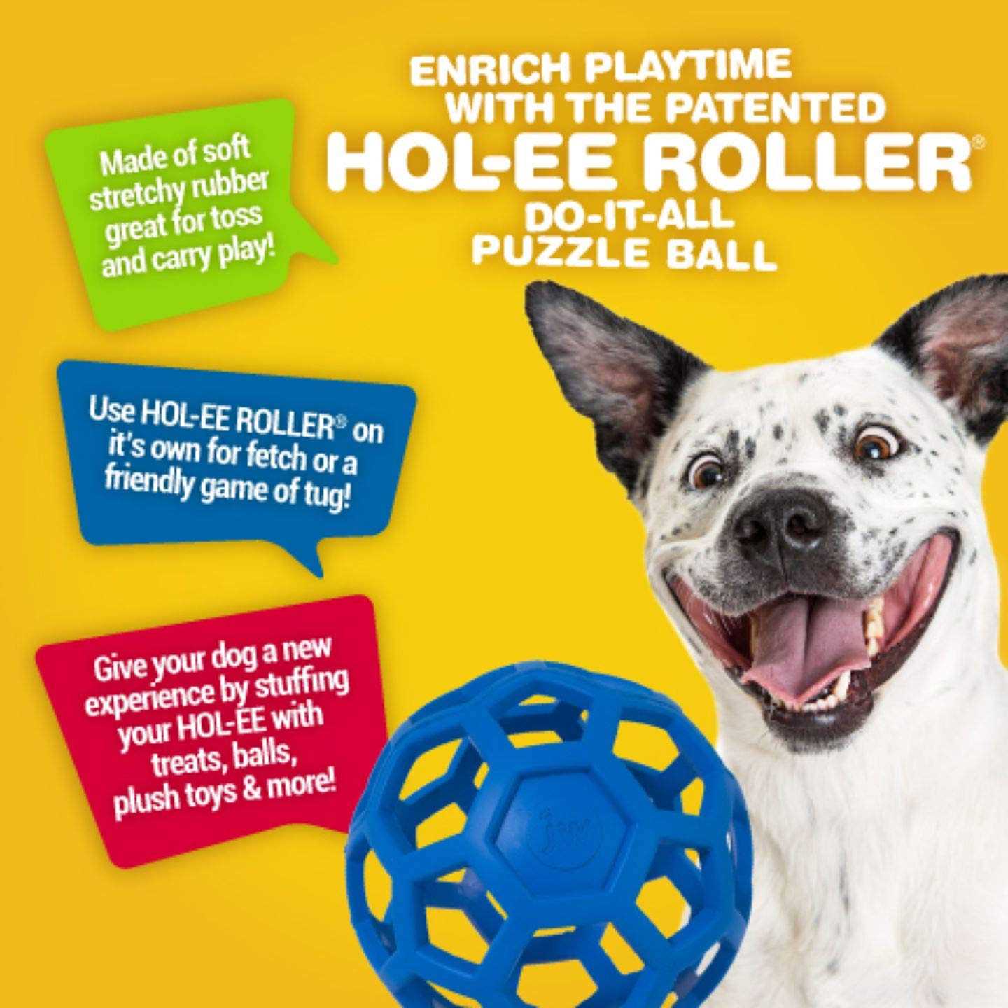 JW Pet Hol-ee Roller Dog Toy Puzzle Ball - Nail Gallerys