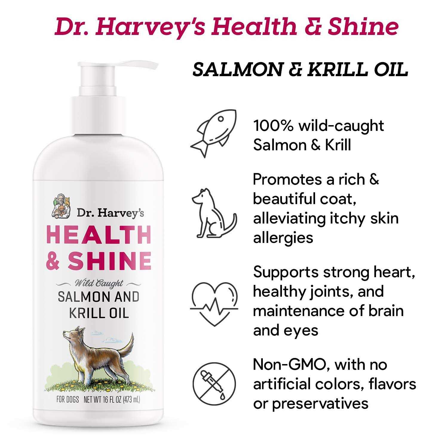 Dr. Harvey’s Health & Shine Salmon & Krill Oil 16oz - Nail Gallerys