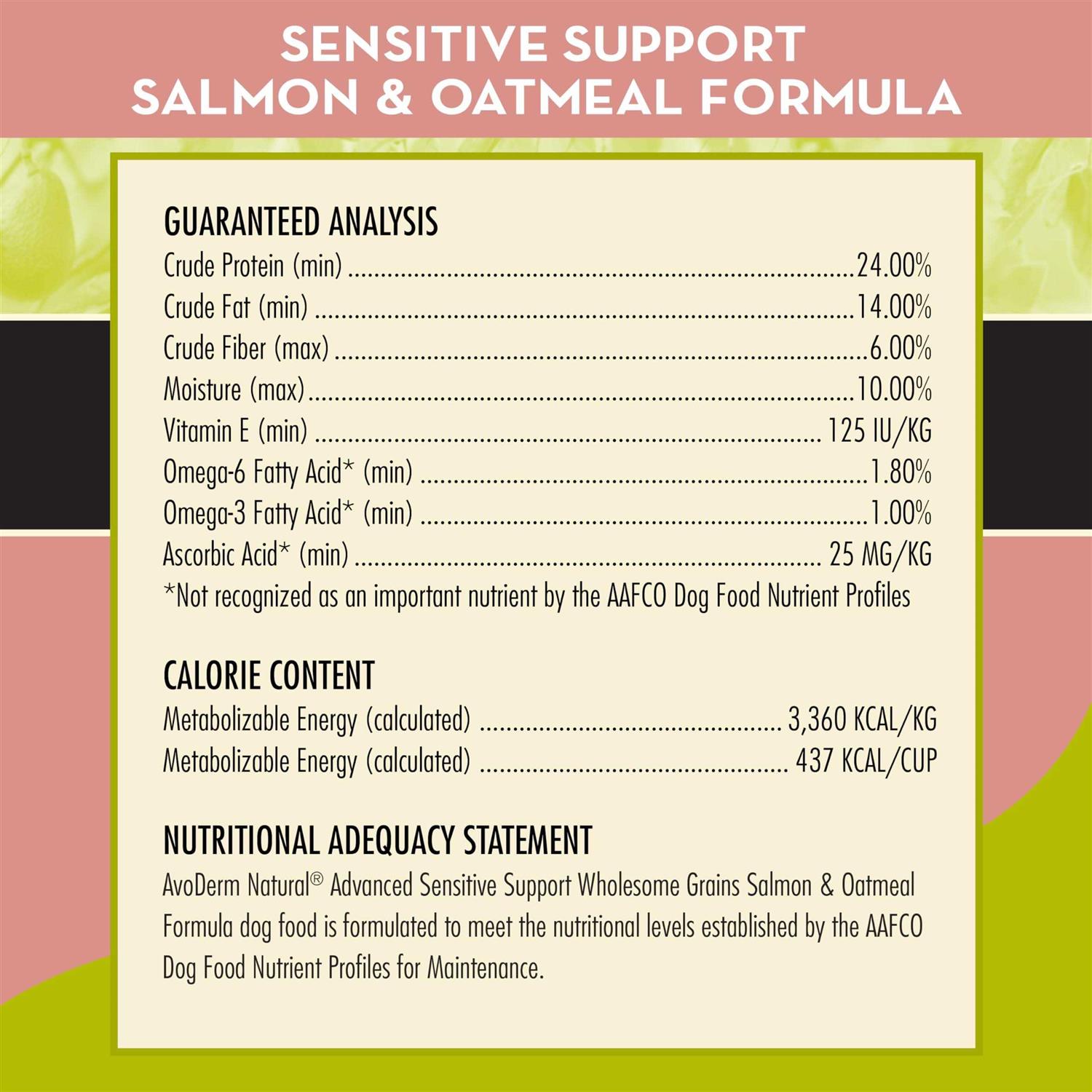AvoDerm Advanced Sensitive Support Salmon & Oatmeal Formula Dry Dog Food - Nail Gallerys
