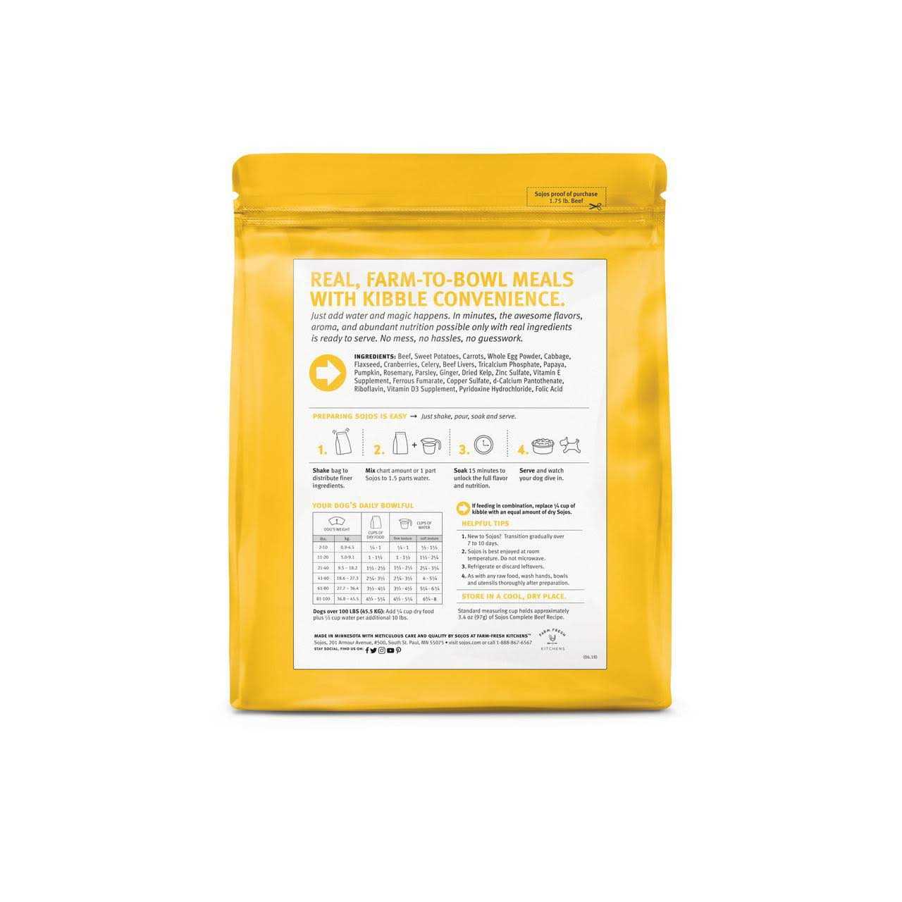 Sojos Complete Beef Recipe Dog Food - Nail Gallerys