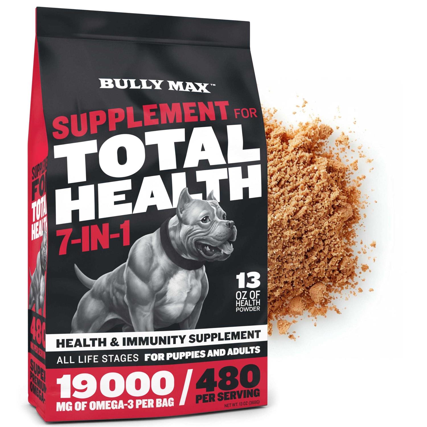 Bully Max Supplement for Total Health 7 in 1 All Life Stages 13 oz. Exp. 01/2025 - Nail Gallerys