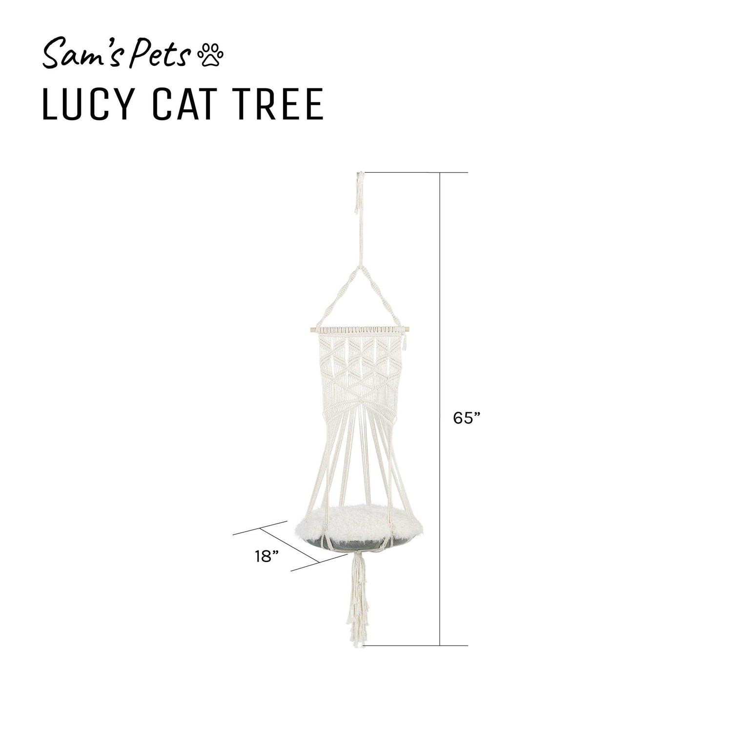 Sam’s Pets Lucy White Macrame Cat Tree - Nail Gallerys