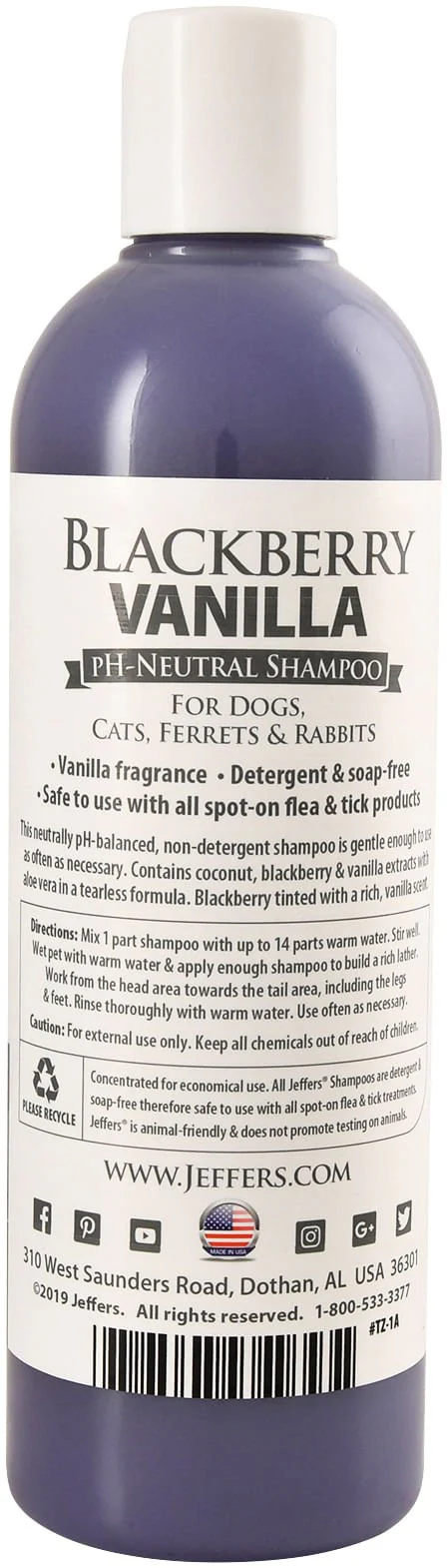 Blackberry Vanilla pH-Neutral Pet Shampoo - Nail Gallerys