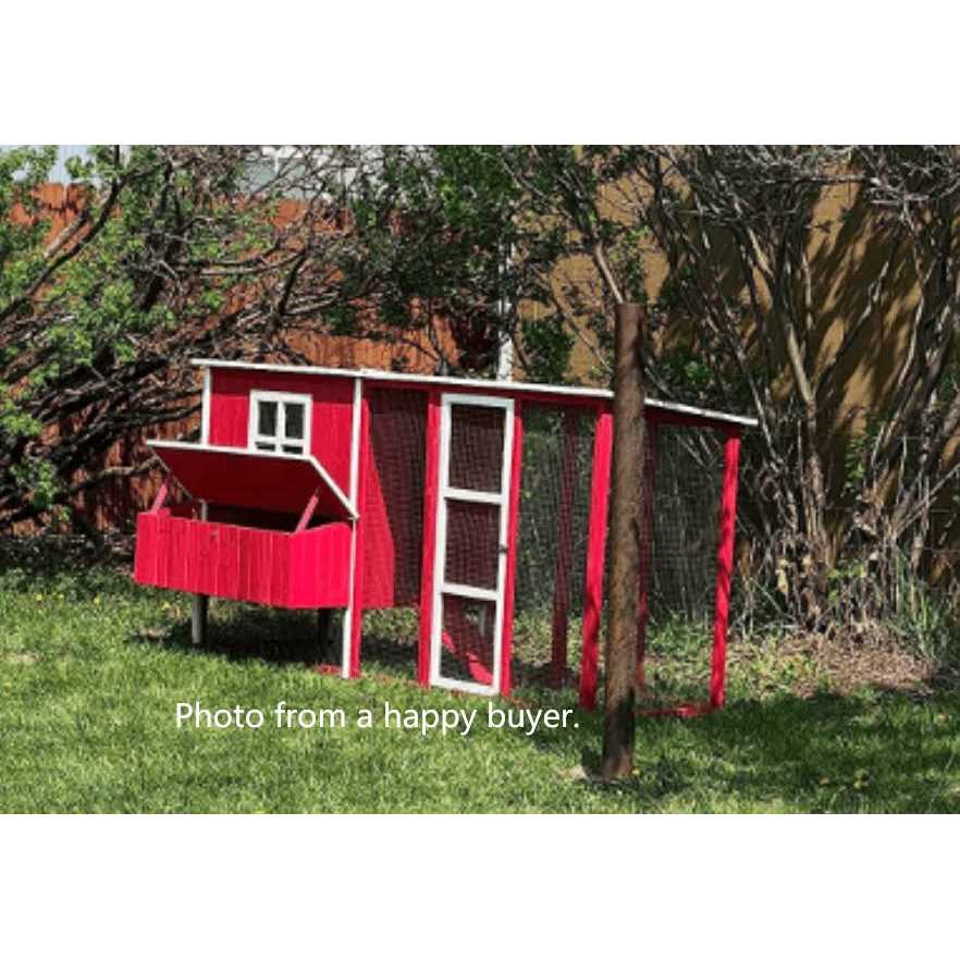 87 inch Wood Chicken Coop Hen House Run 4-6 Chickens Nesting Box - Nail Gallerys
