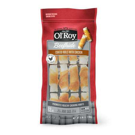 Ol’ Roy Beefhide Coated Rolls with Chicken For Dogs - Nail Gallerys