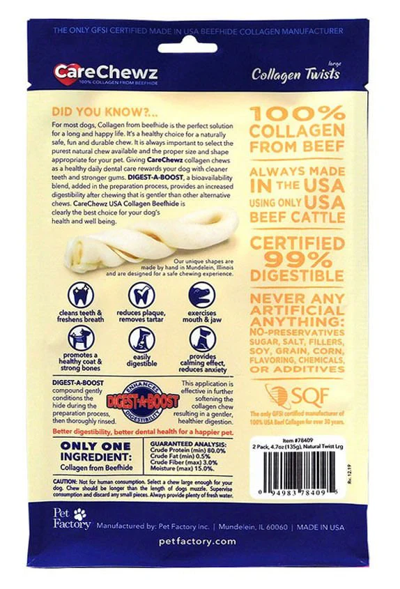 CareChewz Collagen Twists, 2 pack - Nail Gallerys