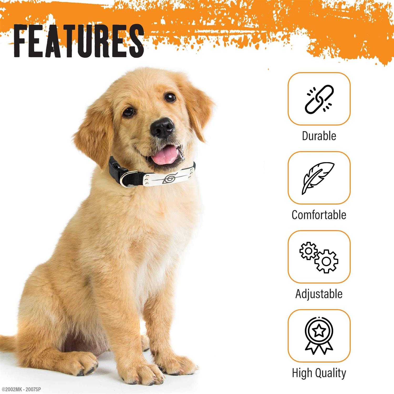 Naruto Dog Collar for Large Dogs Medium Xs/Small Puppy Collars – Officially Licensed Naruto Shippuden Hidden Leaf Village Anime Dog Collar - Nail Gallerys