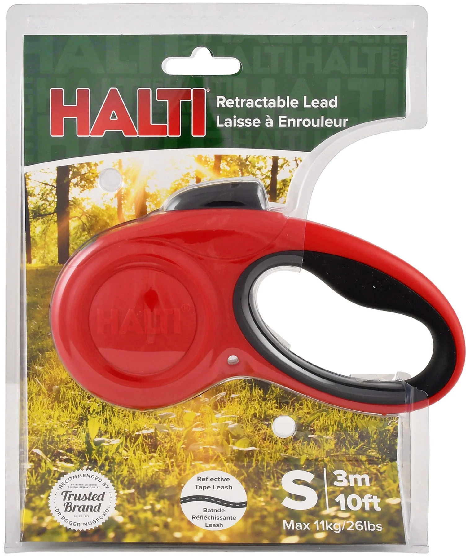 Halti Retractable Lead, Red - Nail Gallerys