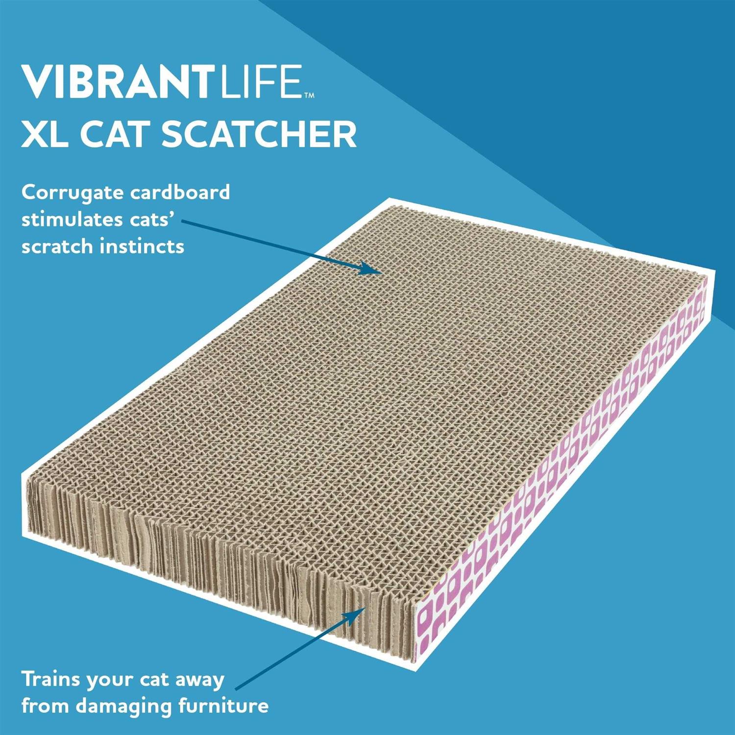 Vibrant Life XL Cat Corrugate Scratcher Pad - Nail Gallerys