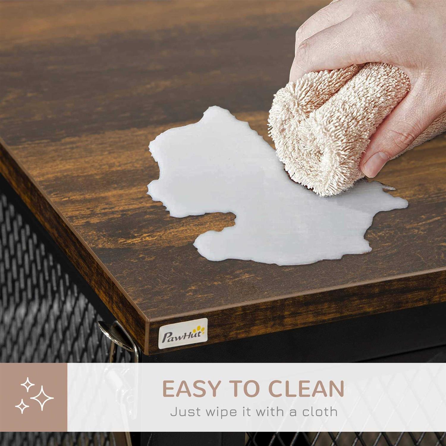 PawHut Furniture Style Dog Crate with Openable Top Big Dog Crate End Table - Nail Gallerys