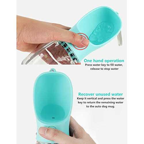Kalimdor Dog Water Bottle Leak Proof Portable Puppy Water Dispenser with Drinking Feeder for Pets Outdoor Walking - Nail Gallerys