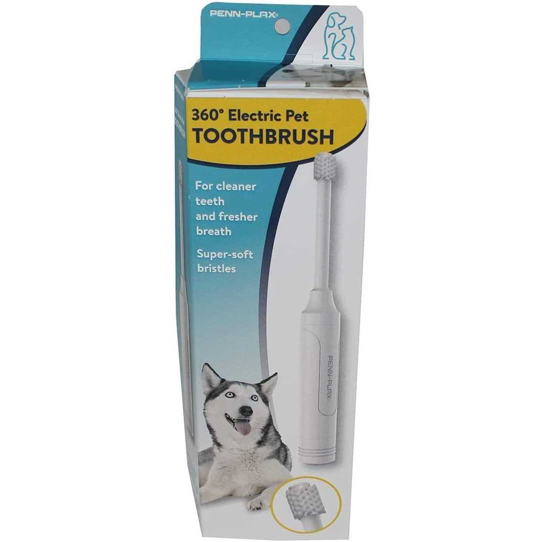 Penn-Plax 360 Electric Pet Toothbrush Battery Operated Super Soft Bristles for Ultimate Comfort Safe for All Dogs and Cats - Nail Gallerys