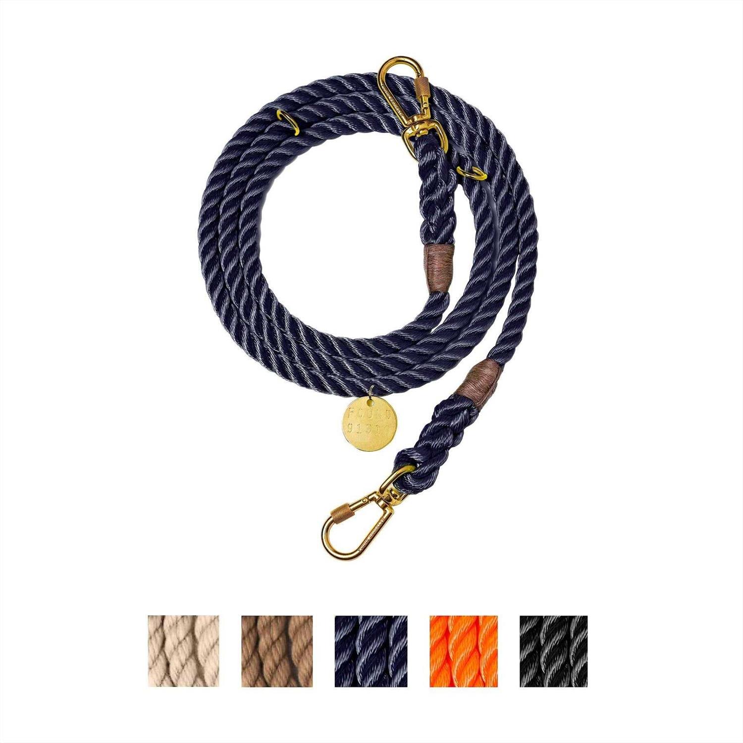 Found My Animal Adjustable Rope Dog Leash - Nail Gallerys