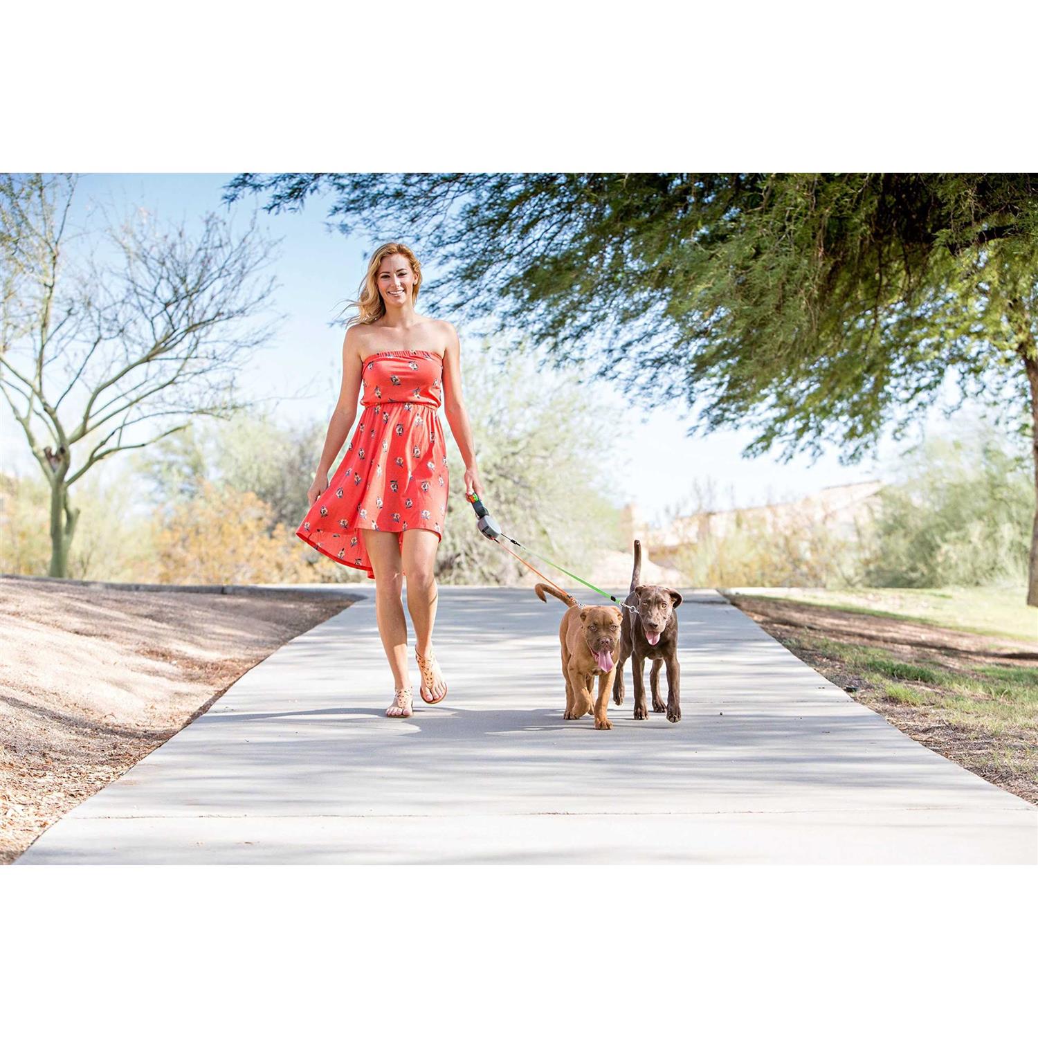 Wigzi Dual Doggie Retractable Leash - Nail Gallerys