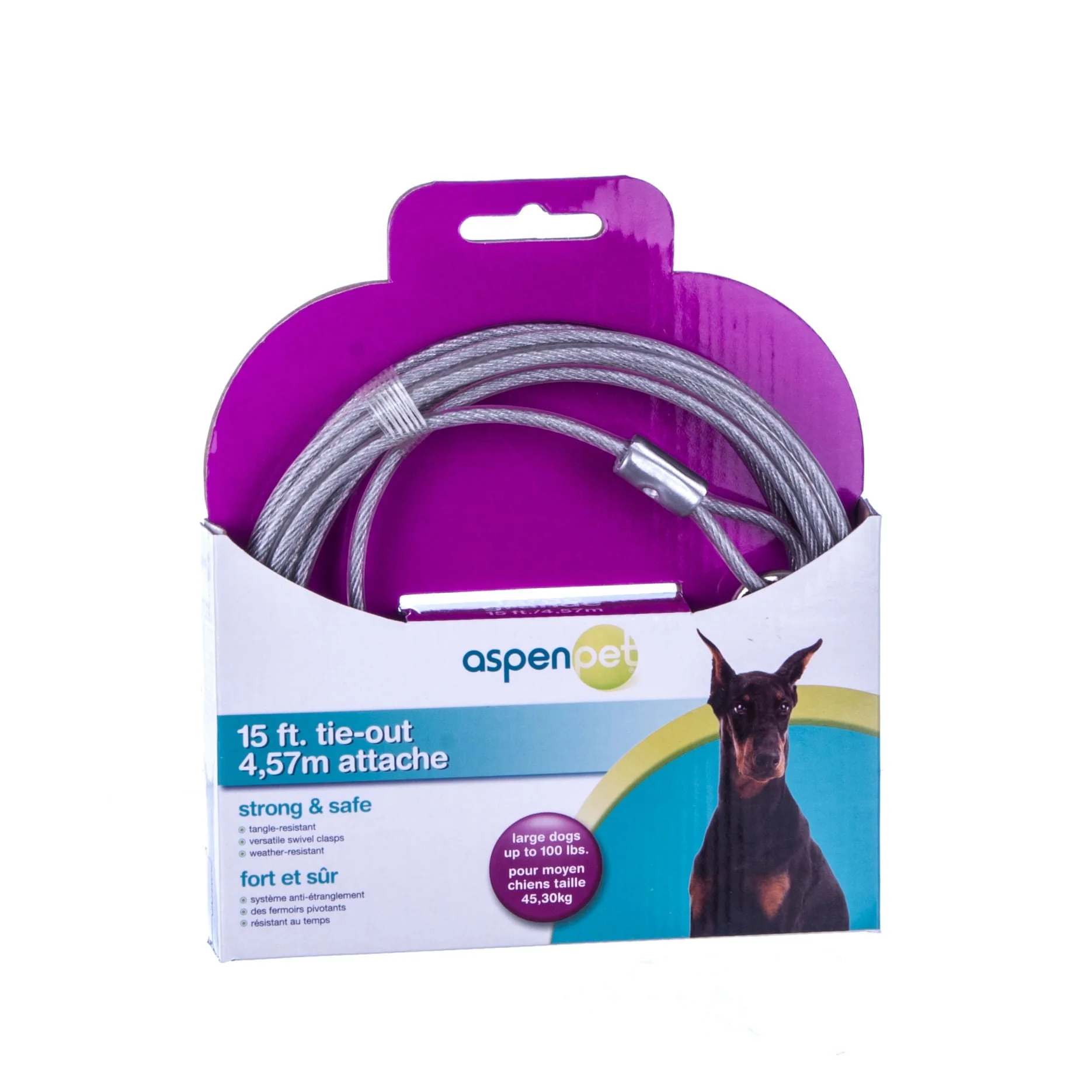 AspenPet Tie-Out Cables - Nail Gallerys