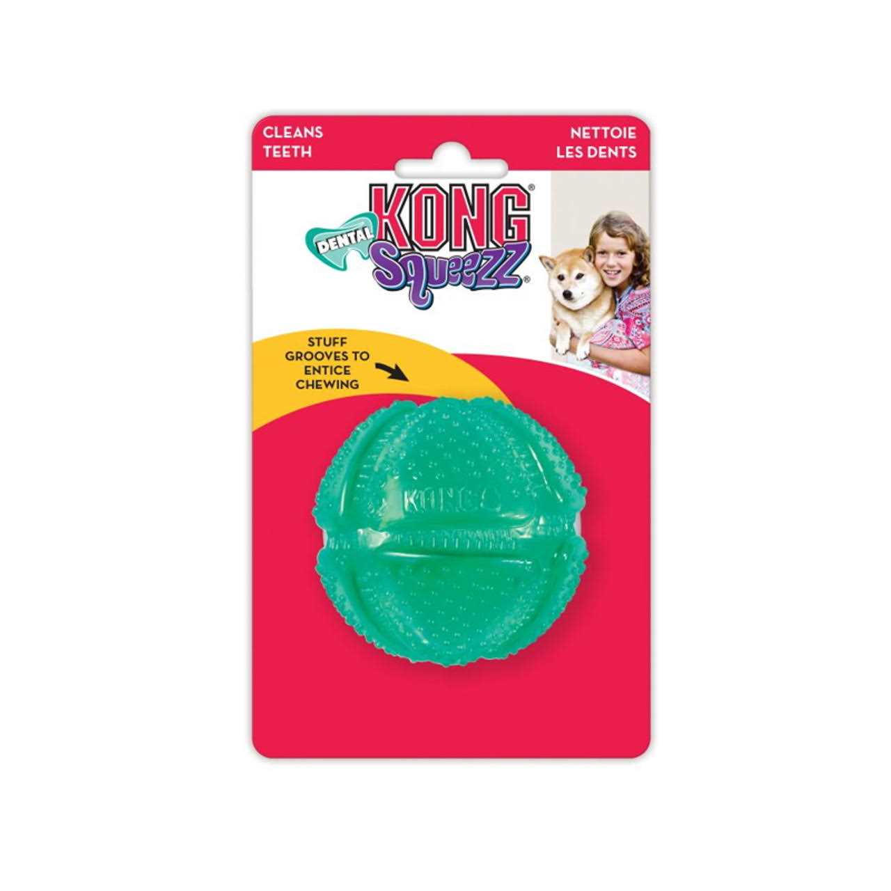 Kong Dental Squeezz Ball Dog Toy - Nail Gallerys