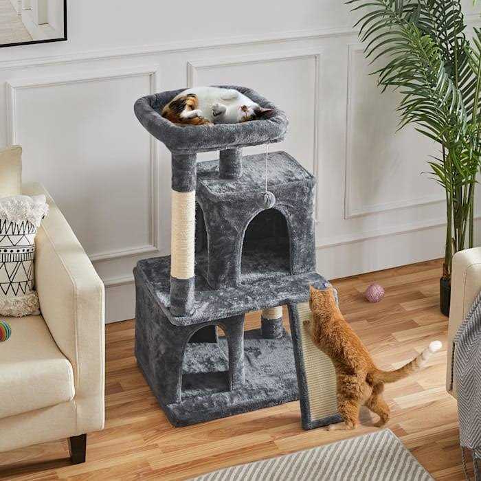 Topeakmart Cat Tree with 2 Condos - Nail Gallerys
